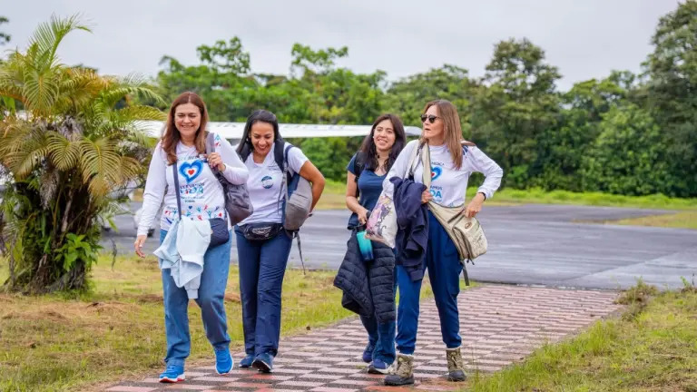 Perla Constanza Álvarez, Sandy García, María Guzmán y Yuliza Figueredo